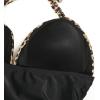 imageSUUKSESS Women Halter Tankini Bathing Suits Sexy Slimming Tummy Control Swimsuits 2 Pieces1 Black Leopard