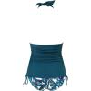 imageSUUKSESS Women Halter Tankini Bathing Suits Sexy Slimming Tummy Control Swimsuits 2 Pieces1 Blue Floral