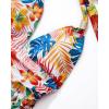 imageSUUKSESS Women Halter Tankini Bathing Suits Sexy Slimming Tummy Control Swimsuits 2 Pieces1 Colorful Floral Black