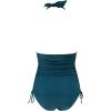 imageSUUKSESS Women Halter Tankini Bathing Suits Sexy Slimming Tummy Control Swimsuits 2 Pieces1 Peacock Green