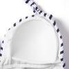 imageSUUKSESS Women Halter Tankini Bathing Suits Sexy Slimming Tummy Control Swimsuits 2 Pieces1 White Blue Stripe