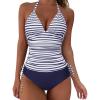 #1 White Blue Stripe