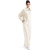 imageSUUKSESS Women 2 Piece Lounge Matching Set Wide Leg Sweatpant Half Zip SweatshirtApricot