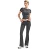 imageSUUKSESS Women 2 Piece Lounge Sets Going Out Y2K Foldover Pants Matching PajamasAsh