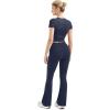 imageSUUKSESS Women 2 Piece Lounge Sets Going Out Y2K Foldover Pants Matching PajamasNavy