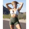 imageSUUKSESS Women 2 Piece Open Back Strappy Sports Bra Pack Twist V Neck Workout Crops2 White  Dark Brown