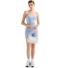 imageSUUKSESS Women 2 Piece Tube Top Double Lined Lounge Sets Modal Going Out Shorts Set Strapless Set Matching OutfitLight Blue