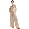 imageSUUKSESS Women 2 piece Fall outfits Matching Lounge Set Waffle Knit Sweater setsApricot