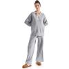 imageSUUKSESS Women 2 piece Fall outfits Matching Lounge Set Waffle Knit Sweater setsGrey