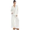 imageSUUKSESS Women 2 piece Fall outfits Matching Lounge Set Waffle Knit Sweater setsWhite