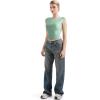 imageSUUKSESS Women Backless Sexy Going Out Tops Double Lined Open Back Y2k Basic Tee ShirtsAqua