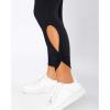 imageSUUKSESS Women Butt Lifting Capri Leggings with Pockets 78 Length Twist High Waisted Yoga Pants55 Black