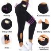 imageSUUKSESS Women Butt Lifting Capri Leggings with Pockets 78 Length Twist High Waisted Yoga Pants55 Black