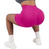 imageSUUKSESS Women Contour Seamless Booty Butt Lift Shorts High Waist Workout Shorts Hot Pink