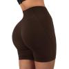 imageSUUKSESS Women Contour Seamless Booty Butt Lift Shorts High Waist Workout Shorts5 Dark Brown