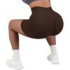 imageSUUKSESS Women Contour Seamless Booty Butt Lift Shorts High Waist Workout Shorts5 Dark Brown