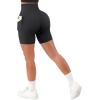 imageSUUKSESS Women Cross Workout Shorts with Pockets 5quot High Waist Booty Biker ShortBlack