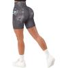 imageSUUKSESS Women Cross Workout Shorts with Pockets 5quot High Waist Booty Biker ShortBlack Tie Dye