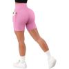 imageSUUKSESS Women Cross Workout Shorts with Pockets 5quot High Waist Booty Biker ShortCherry Pink