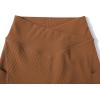 imageSUUKSESS Women Cross Workout Shorts with Pockets 5quot High Waist Booty Biker ShortCoffee Brown