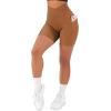 imageSUUKSESS Women Cross Workout Shorts with Pockets 5quot High Waist Booty Biker ShortCoffee Brown