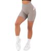 imageSUUKSESS Women Cross Workout Shorts with Pockets 5quot High Waist Booty Biker ShortKhaki