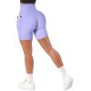 imageSUUKSESS Women Cross Workout Shorts with Pockets 5quot High Waist Booty Biker ShortLilac Purple