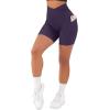 imageSUUKSESS Women Cross Workout Shorts with Pockets 5quot High Waist Booty Biker ShortNavy Blue
