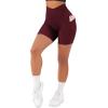 imageSUUKSESS Women Cross Workout Shorts with Pockets 5quot High Waist Booty Biker ShortWine Red