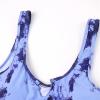 imageSUUKSESS Women Cutout Bikini Sets Push Up High Waisted Swimsuits 2 Piece13 Blue Tie Dye