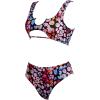 imageSUUKSESS Women Cutout Bikini Sets Push Up High Waisted Swimsuits 2 Piece13 Pink Leopard