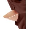 imageSUUKSESS Women Cutout Seamless Ribbed Bodysuit Long Sleeve Tank Top With Bra1 Black Brown