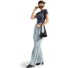 imageSUUKSESS Women Double Lined Fitted Basic Tee Crew Neck Short Sleeve Y2K Crop TopAsh