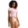 imageSUUKSESS Women Double Lined Fitted Basic Tee Crew Neck Short Sleeve Y2K Crop TopBlush