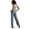 imageSUUKSESS Women Double Lined Fitted Basic Tee Crew Neck Short Sleeve Y2K Crop TopGray