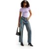 imageSUUKSESS Women Double Lined Fitted Basic Tee Crew Neck Short Sleeve Y2K Crop TopLilac