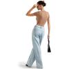 imageSUUKSESS Women Double Lined Fitted Basic Tee Crew Neck Short Sleeve Y2K Crop TopTaffy