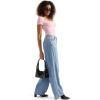 imageSUUKSESS Women Double Lined Fitted Basic Tee Square Neck Short Sleeve Y2K Crop TopBlush