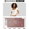 imageSUUKSESS Women Double Lined Fitted Basic Tee Square Neck Short Sleeve Y2K Crop TopMocha