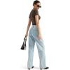 imageSUUKSESS Women Double Lined Fitted Basic Tee Square Neck Short Sleeve Y2K Crop TopMocha
