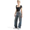 imageSUUKSESS Women Double Lined Fitted Basic Tee Sweetheart Neck Short Sleeve Y2K Crop TopJet Black