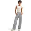 imageSUUKSESS Women Double Lined Going Out Basic Tank Tops Ruched Summer T ShirtsWhite