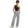 imageSUUKSESS Women Double Lined Going Out Trendy Crop Tops Ruched Sleeveless ShirtsBlack