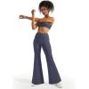 imageSUUKSESS Women Flare Leggings Scrunch Butt Lifting Bootcut High Waist Yoga Pants14 Blue