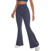 imageSUUKSESS Women Flare Leggings Scrunch Butt Lifting Bootcut High Waist Yoga Pants14 Blue