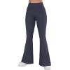 imageSUUKSESS Women Flare Leggings Scrunch Butt Lifting Bootcut High Waist Yoga Pants14 Blue