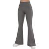 imageSUUKSESS Women Flare Leggings Scrunch Butt Lifting Bootcut High Waist Yoga Pants14 Grey