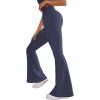 imageSUUKSESS Women Flare Leggings Scrunch Butt Lifting Bootcut High Waist Yoga Pants15 Blue