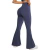 imageSUUKSESS Women Flare Leggings Scrunch Butt Lifting Bootcut High Waist Yoga Pants15 Blue