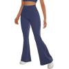 imageSUUKSESS Women Flare Leggings Scrunch Butt Lifting Bootcut High Waist Yoga Pants16 Navy Blue
